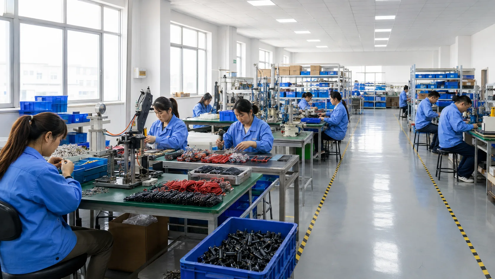 Chenbei wire harness and clip lead assembly area