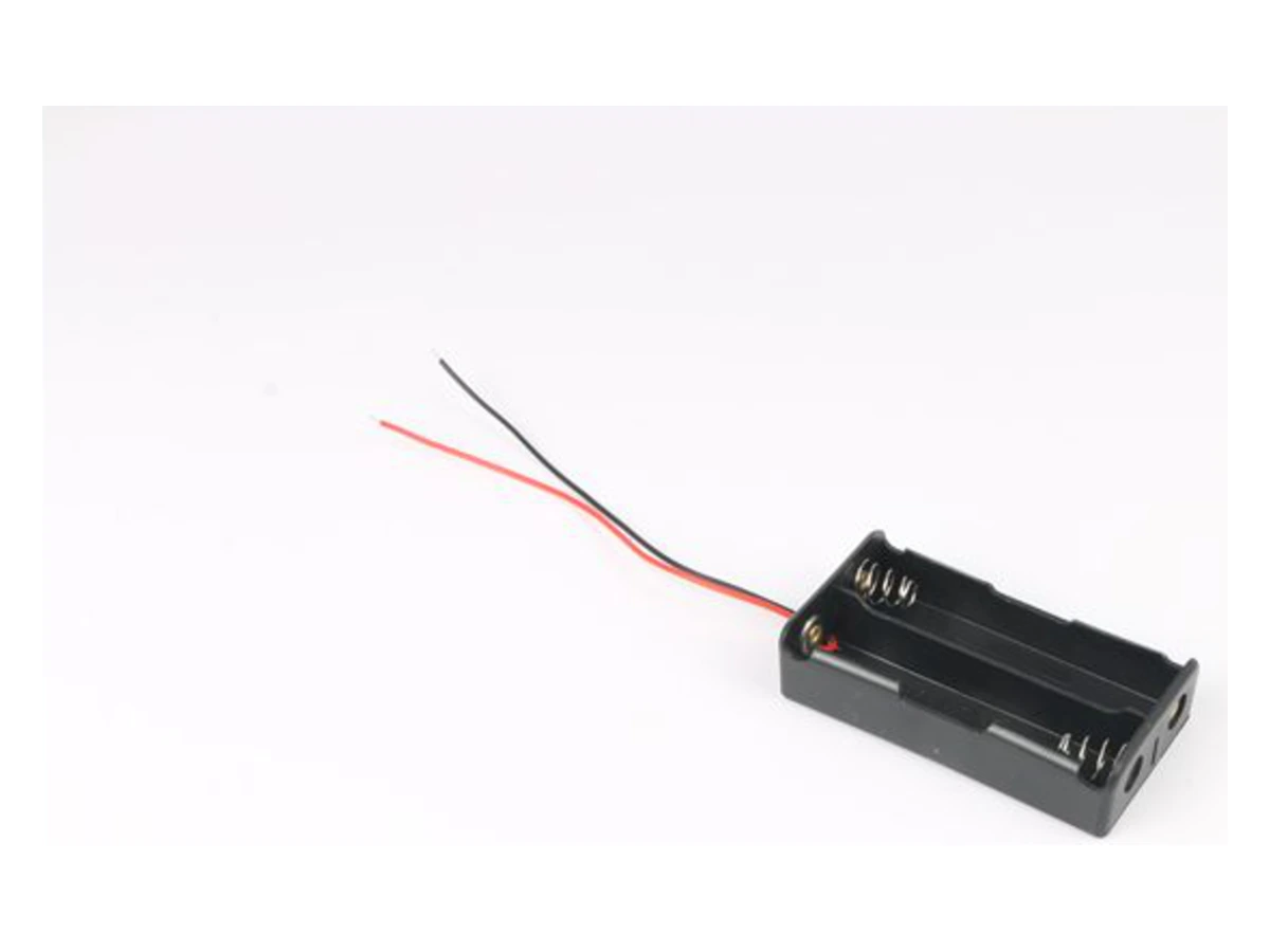 2-Cell 18650 Series Battery Holder with Wire Leads